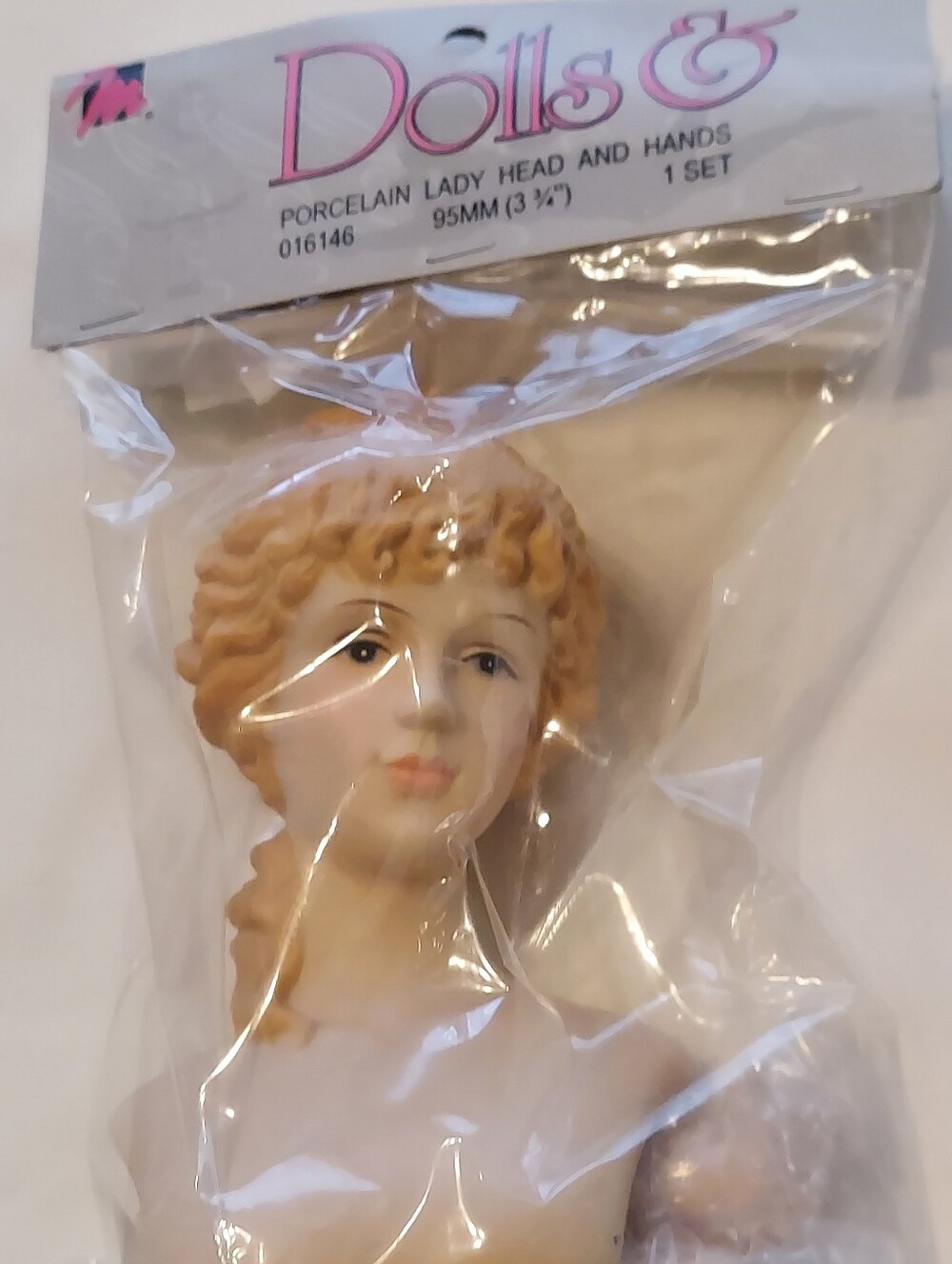 Mangelsen Vintage Porcelain Lady or Angel  Head & Hands-OriginalUnopened Package
